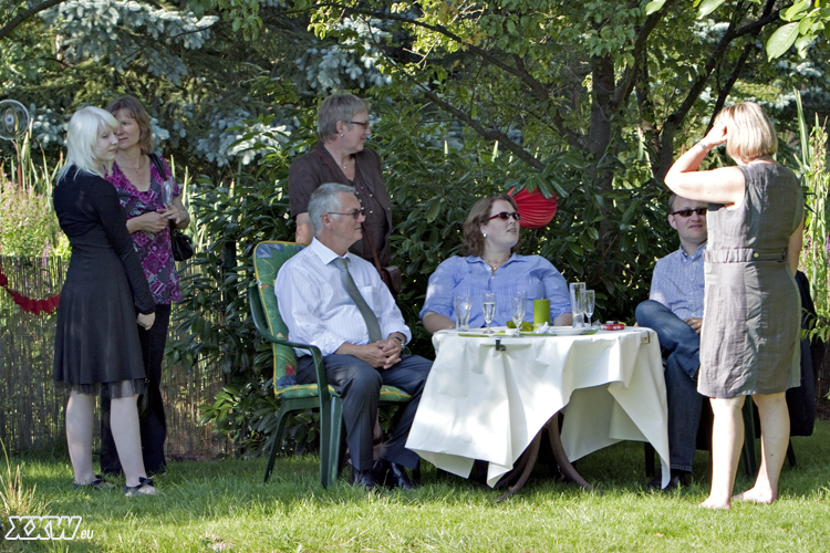 gäste im garten