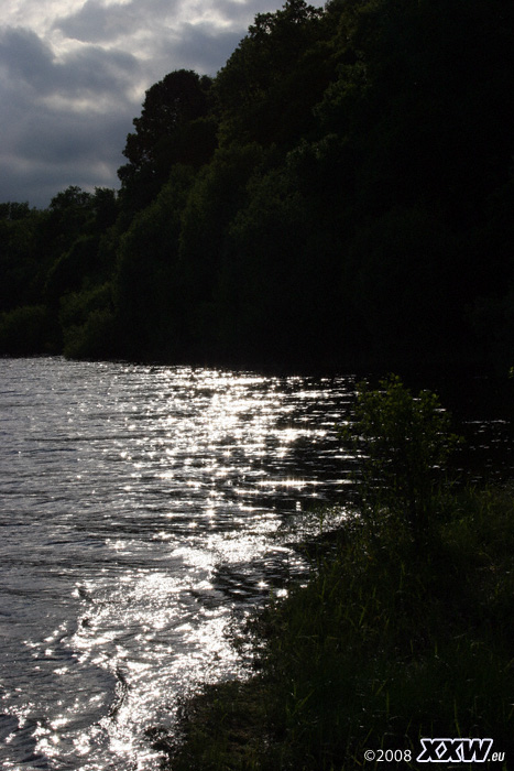 sonnenuntergang an einem der vielen lochs