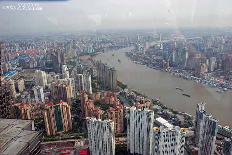 shanghai von oben - gigantische ausmaße