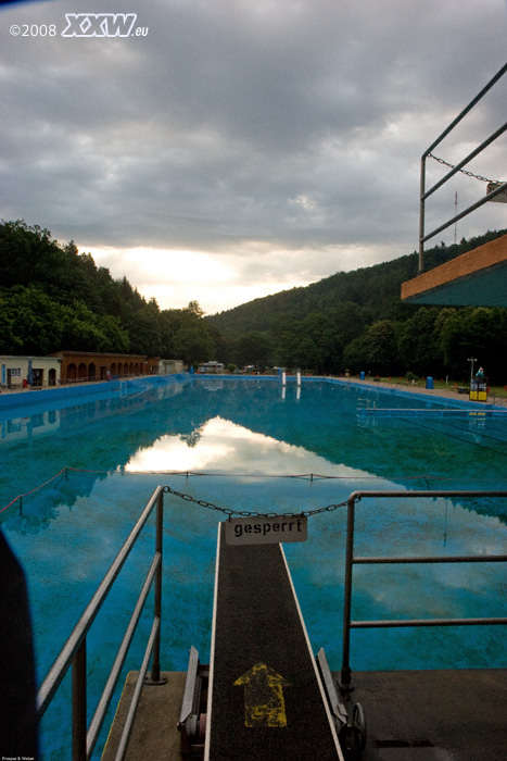 blick vom dreimeterbrett