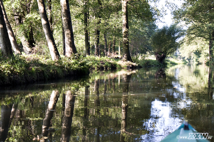 mit dem paddelboot unterwegs