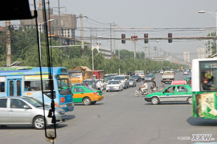 sehr viel verkehr wie überall in china