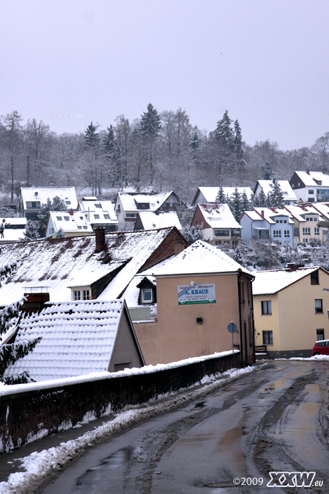 schnee auch in der stadt